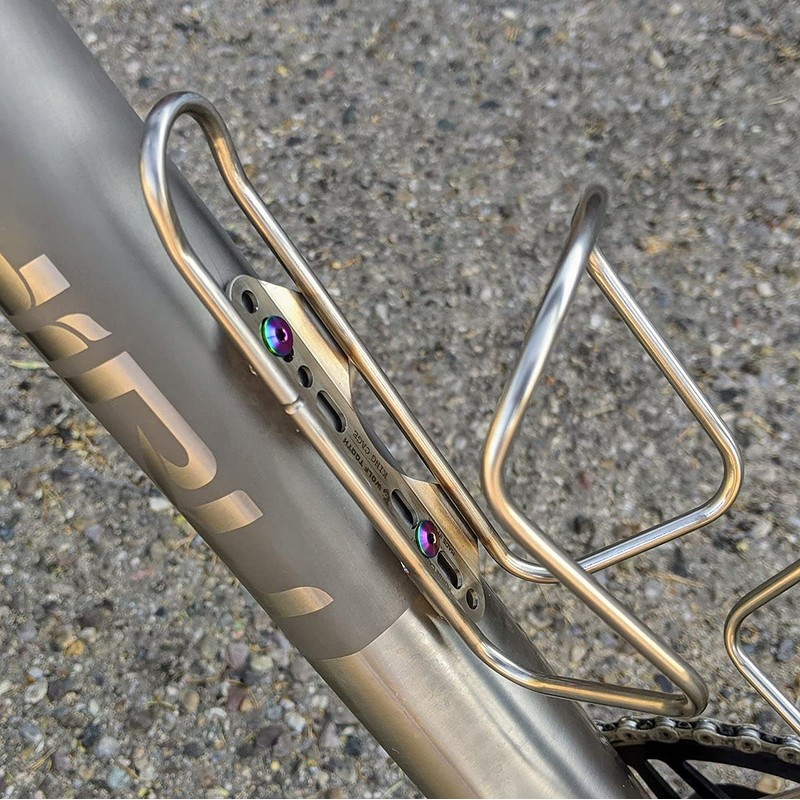 Terske Ultra-Low Profile Superlight Oil Slick Titanium Bottle Cage Bolts: