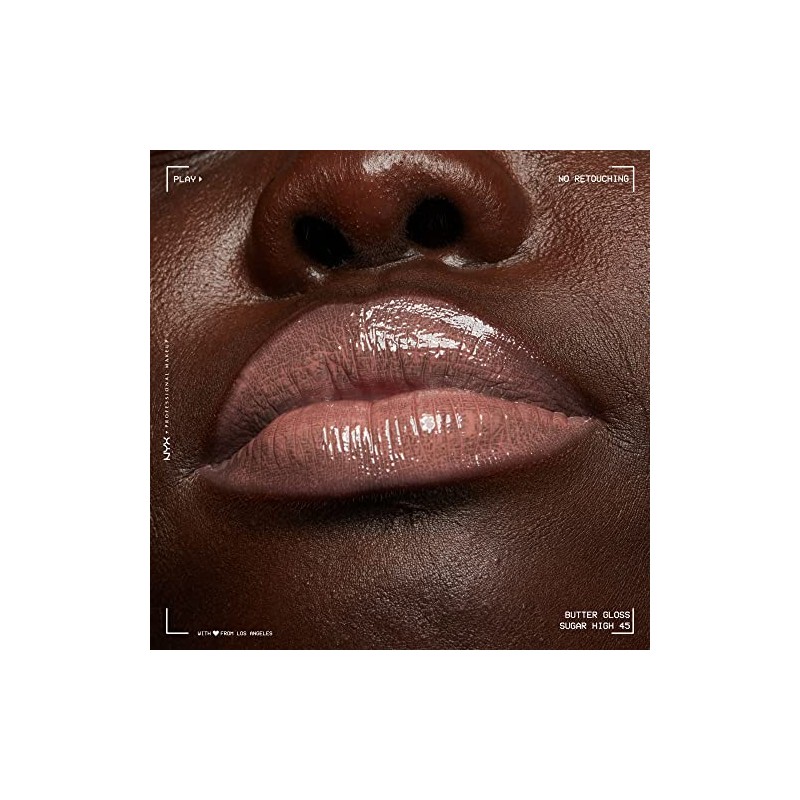 NYX Professional Makeup Butter Butter Gloss Brown Sugar, SUGAR HIGH,