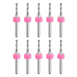 sourcing map PCB Drill Bits 2.1mm Tungsten Carbide Rotary Tool Jewelry CNC Engraving Print Circuit Board Micro Drill Bits 1/8 Inch Shank 10 Pcs
