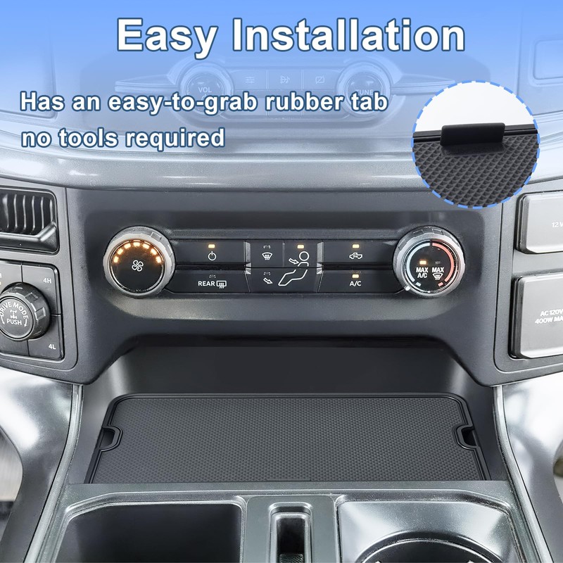 Center Console Compartment Cover for Ford F150 Accessories 2021-2025 2026/Lightning