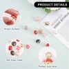LiQunSweet 10 Pcs Random Colored Tiny Umbrella Charm Golden Plated