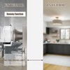 newliplace 2 Pack Glass Dummy Door Knobs Interior Brushed Nickel