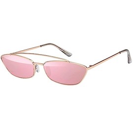 BEZLIT Women's Sunglasses Round Glass Designer, pink