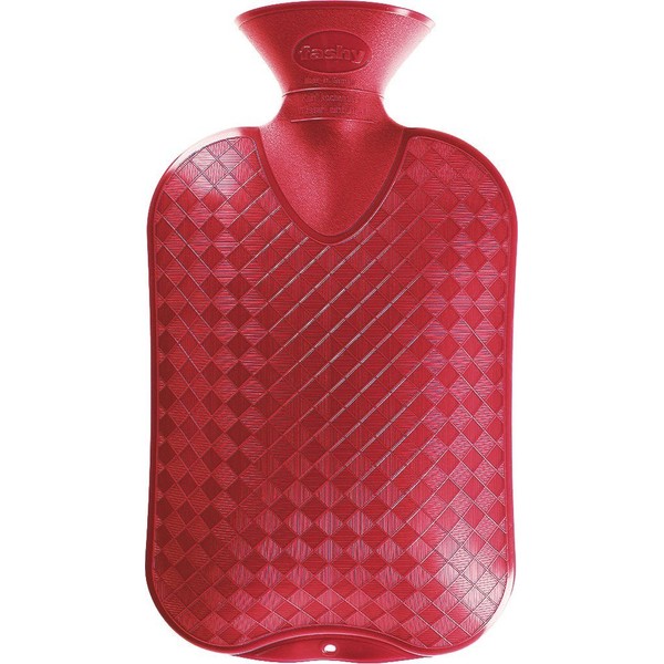 Fashy Hot Water Bottle Plain (Cranberry)