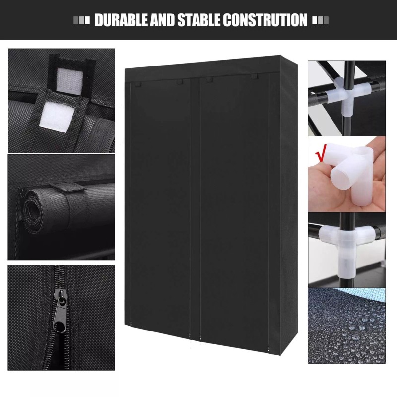 ERONE Shoe Rack Storage Organize 28 Pairs Portable Double Row