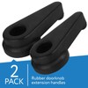 Impresa Door Knob Extension 2-Pack - Soft Black Rubber Compatible