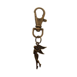 Lobster Clasp Keyring Zip Pull Angel Charm
