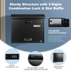 KINGCEPHAS Wall-Mounted Mailbox with Combination Lock, Large Capacity, Wall Mount