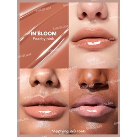 SHEGLAM PoutPerfect Brillo labial sólido hidratante, barra de labios no pegajosa con aceite de coco - In Bloom