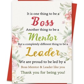 Mcduldul Bosses Day Cards Gifts for Women Men | Funny Appreciation Cards for Boss Mentor Leader