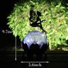 MUMTOP Solar Lantern Fairy Light, Crackle Glass Solar Lights Outdoor