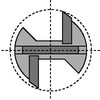 ENT Straight Cutter TC Shank (C) 12 mm, Diameter (A)