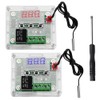 VooGenzek 2 Pieces W1209 Digital Temperature Controller with Case, 12V