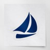 ANGDEST CLUB Decal Stickers of Sailboat 13 (Navy Blue) Premium
