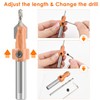 TMBMLPP 5pcs Quick Change 6.35mm Adjustable Hex Countersink Drill Bit