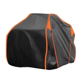 X AUTOHAUX ATV Cover for Can-am OUTLANDER XT 700/X MR 700Waterproof 4 Wheelers Quad Cover Outdoor Sun Rain Storage Protection 210D-PU Black 230x124x123cm/90.6x48.8x48.4in