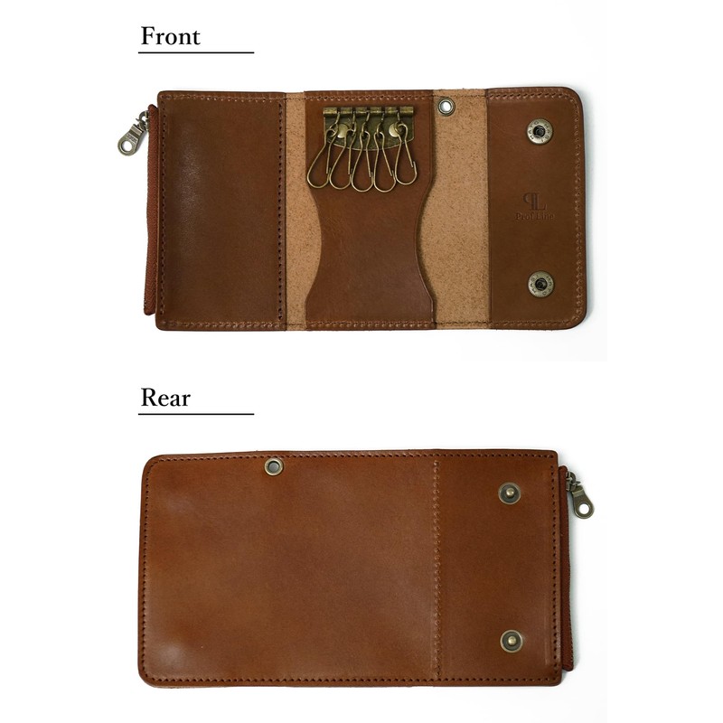 Profline Key Case, Men's Coin Purse, Tochigi Leather, Genuine Leather,