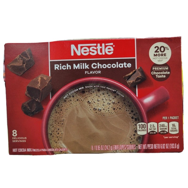 NESTLE CLASSIC RICH MILK CHOCOLATE HOT REAL COCOA MIX BOX