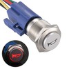 APIELE 16 mm Momentary Horn Button Push Switch 12 V