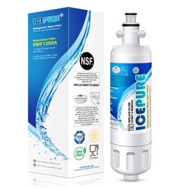 ICEPURE Refrigerator Water Filter, Compatible with Kenmore 9690, LG LT700P, ADQ36006101, ADQ36006102, LFXC24726S, LFXS24623S, RFC1200A, Pack of 1