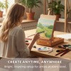 Falling in Art Beechwood Easel Box Set, 27 Pcs Tabletop