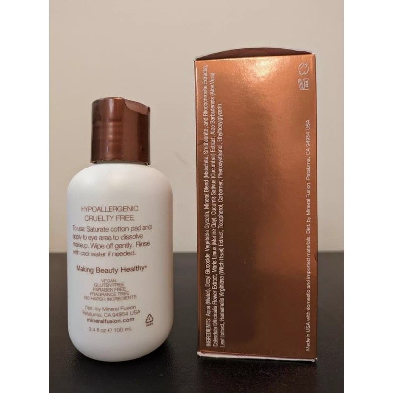 Mineral Fusion Eye Makeup Remover Naturally Gentle Skin Nourishing Gel