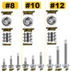Mywish 410 Stainless Steel Self Tapping Screws for Metal, 385