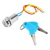 Eacam Electric Bike Lock, 2 Wire Key Ignition Switch Locking