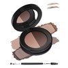 Eyebrow Powder Makeup Kit, Dark Light Brown Eye Brow Powder