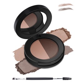 Eyebrow Powder Makeup Kit, Dark Light Brown Eye Brow Powder Palette, Long-Lasting Waterproof Brow Filler, Enhance eyebrows Eyebrow Tinting with Mirror Brow Brush, Mother's Day Gift for Women-02