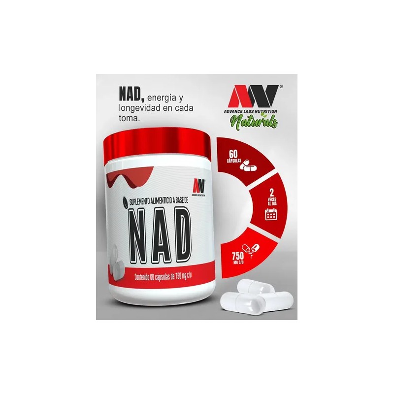 Nad 60 Caps 750 Mg Cu Advance Labs Nutrition