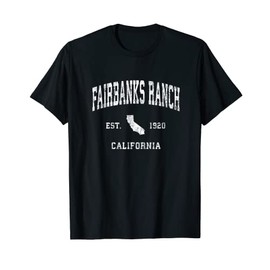 Fairbanks Ranch California CA Vintage Athletic Sports Design T-Shirt