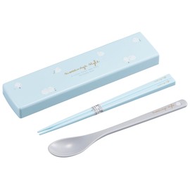 OSK CT-27 Sliding Type, Antibacterial Combination Set, 7.1 inches (18 cm), Chopsticks and Spoon for Bento Bento Sen, Dishwasher Safe