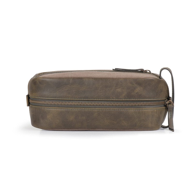 Londo Genuine Leather Travel Toiletry, Makeup, Shaving Organizer Bag -