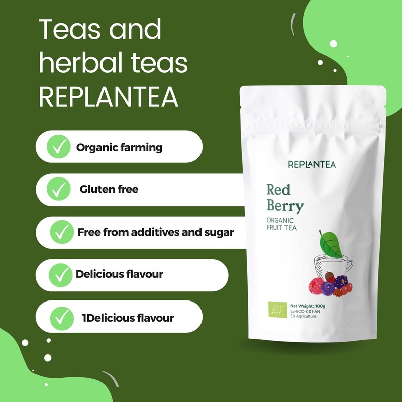 Red Berry Tea Loose Organic 100g (50 Cups) | Caffeine