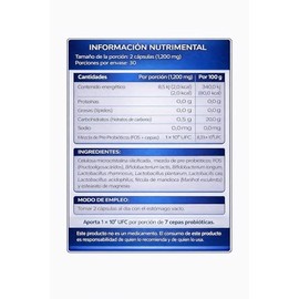 NLS ESSENTIALS PROBIÓTICOS Y PREBIÓTICOS | Mezcla de 7 cepas | Contiene FOS | 60 Cápsulas de origen Vegetal | Salud y Bienestar con Essentials
