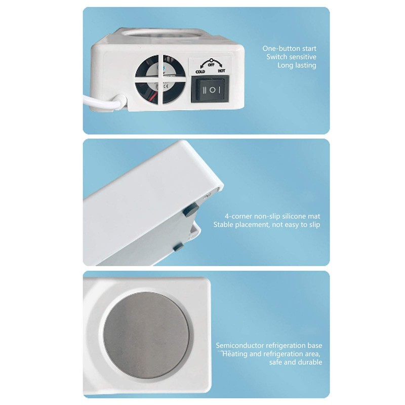 lvifloae USB Heating Cooling Coaster Portable Cup Warmer Refrigeration Pad