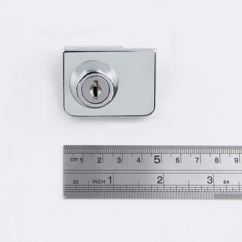 Risbay Showcase Lock Stainless Steel No Drill Glass Door Lock