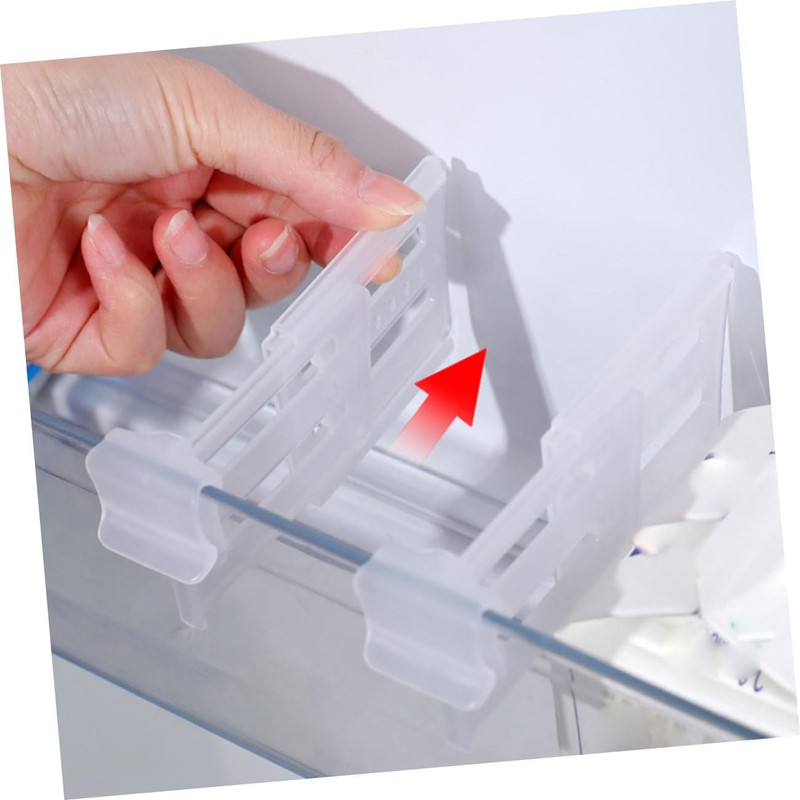 Operitacx 8Pcs Expandable Fridge Organizers Side Door Dividers for Refrigerator