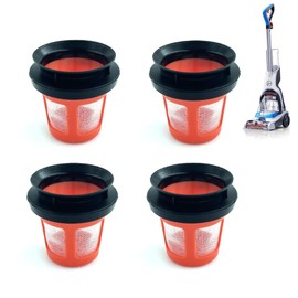 Sionlan Filtro de repuesto FH50700 compatible con Hoover PowerDash Pet FH50700, FH50701, FH50702, FH50710, FH50750 filtro de vacío y accesorio de junta de goma (paquete de 4)