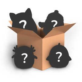 Squishmallows Mystery Box 8-Inch 4-Pack, May Contain Assorted Characters, Items May Vary, Perfect for Toy Collectors and Kids