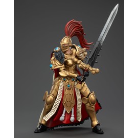 JoyToy Warhammer 40K Genuine License 1:18 Action Figure, Sisters of Silence White Falcons Vigilator Cadre Vigilator Mistress, 4.17 in Collectible Action Figures Kits