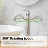 BATHLAVISH Brushed Nickel Vessel Sink Faucet 360° Swivel for Bathroom