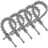 E/Fusing Industrial Silicone Zip Tie 8.5in Gray