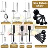 Stainless Steel Cooking Utensils Set, 25pcs Kitchen Utensils Set with