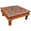 Guru-Shop Painted Small Table, Mini Table, Flower Bench - Water