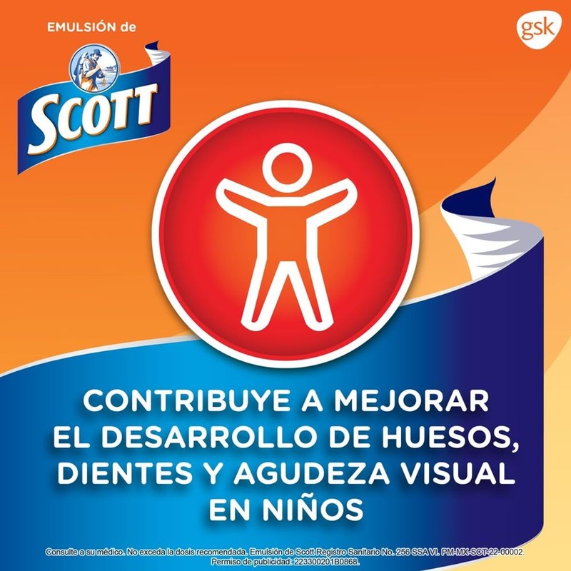 Emulsion de Scott Multivitamínico Naranja 200 ml