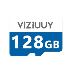 VIZIUUY Micro 128GB SD Card for Security Cameras, Read 90MB/sec, Write 25MB/sec, Memory Card for Solar Security Cameras Indoor Outdoor, Action Camera, Dash Camera (128GB-1PCS)