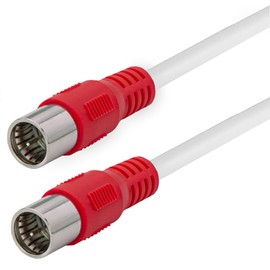 MaxTrack Antenna Cable According to Vodafone Specification - FQMS1.5L, VF TS 5001, Quick F-Connector, Sat Cable, Class A, 4x Shielded Coaxial Cable, for Cable TV, Internet and Satellite Receiver