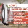 Compriband 5.6 m long, 20/6 anthracite, expanded from 6 to